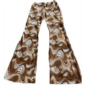 Wild Fable | Knit Jersey Yoga Bellbottom Pants |Psychedelic Print |Stretch |Sz:M